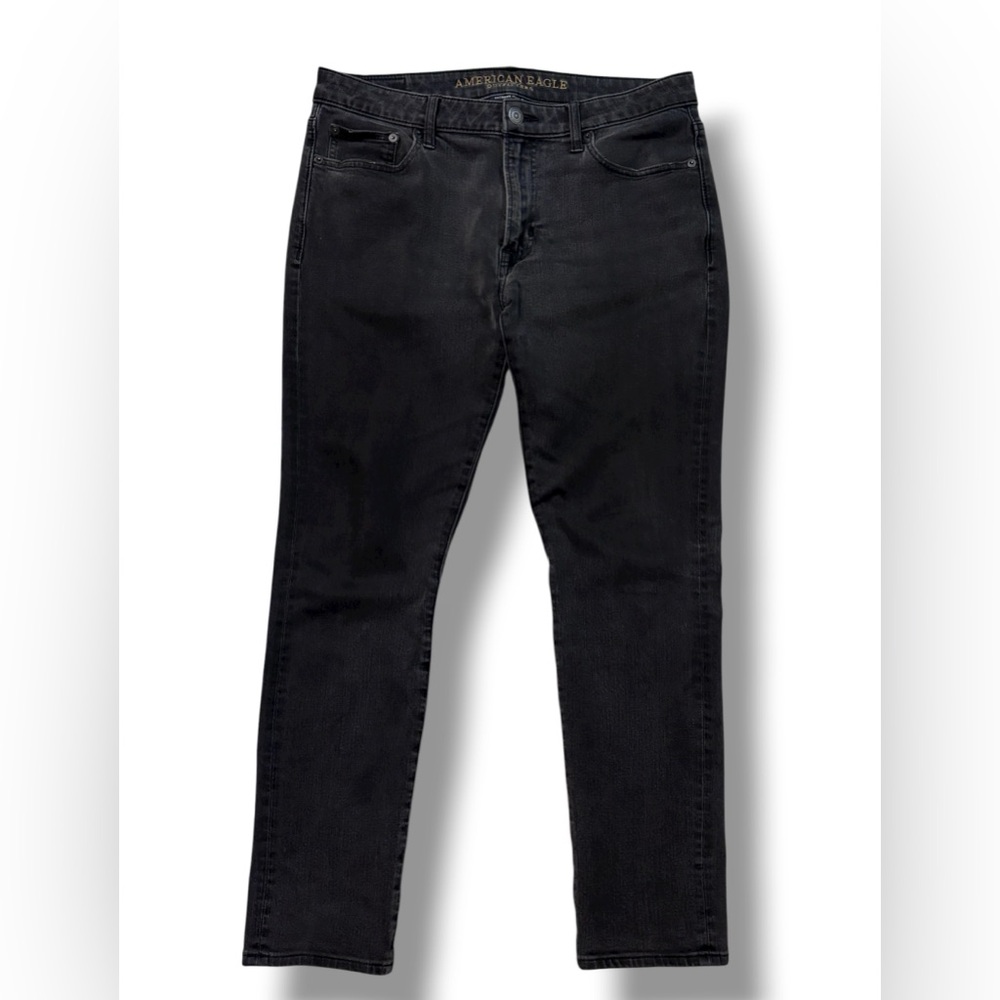 AMERICAN EAGLE OUTFITTERS Extreme Flex 4 Black Slim Leg Jeans 33x30